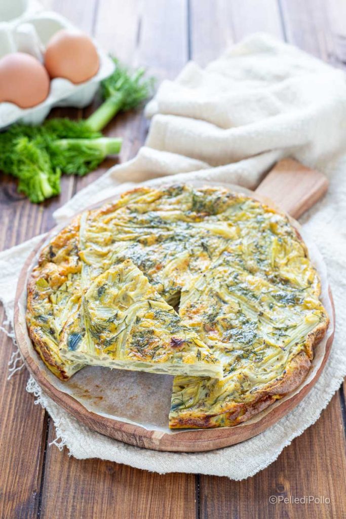 light fennel frittata