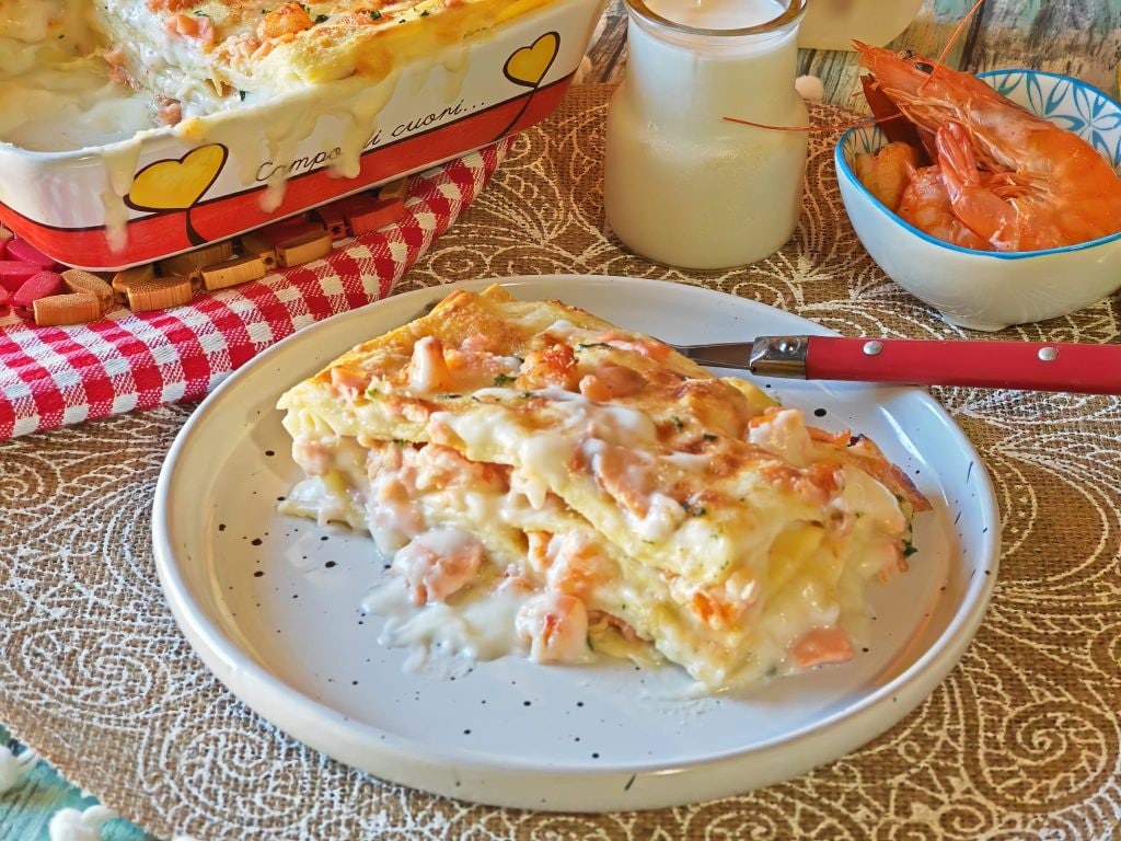 Salmon and Shrimp Lasagna