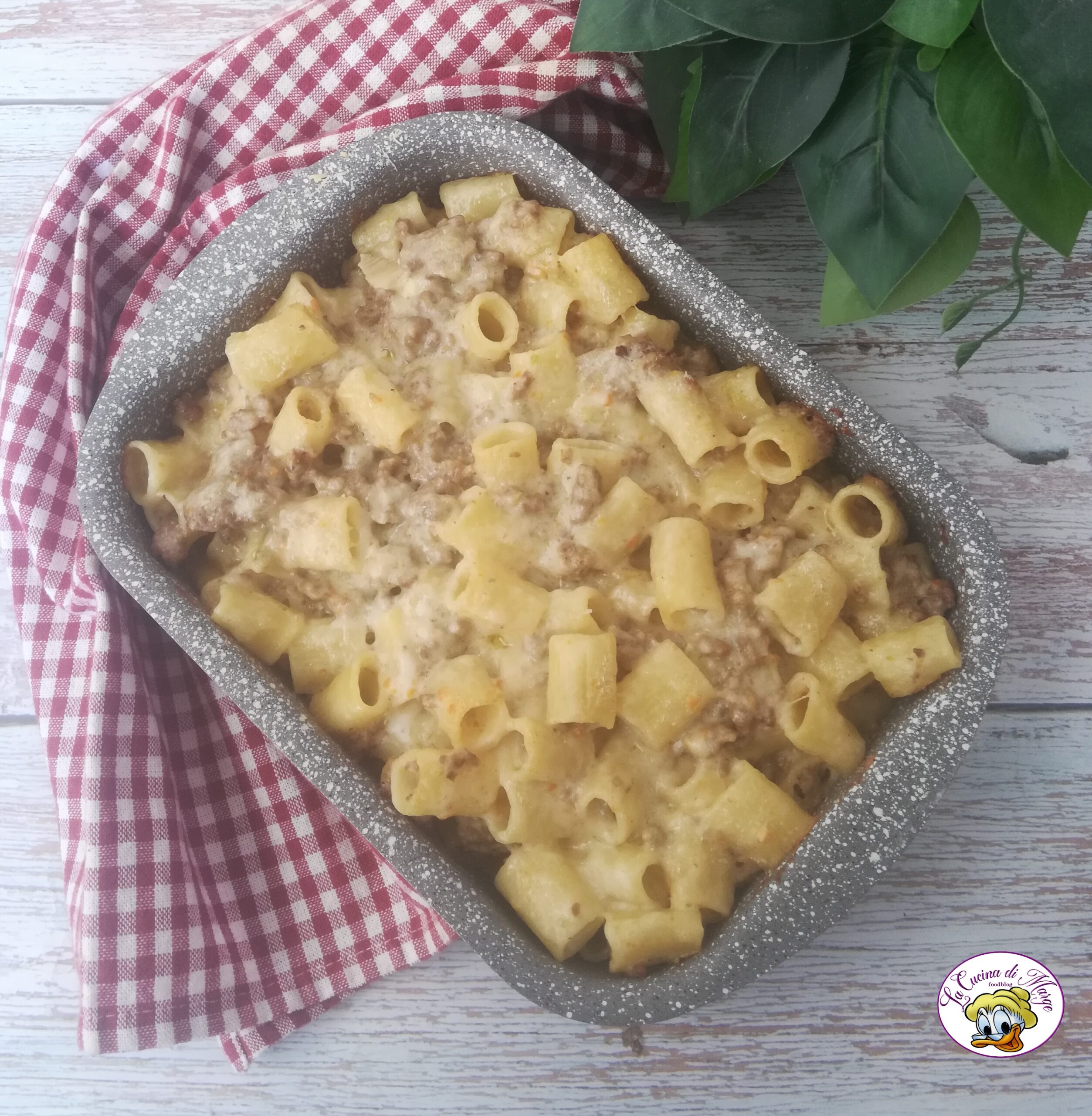 BAKED PASTA WITH WHITE RAGU