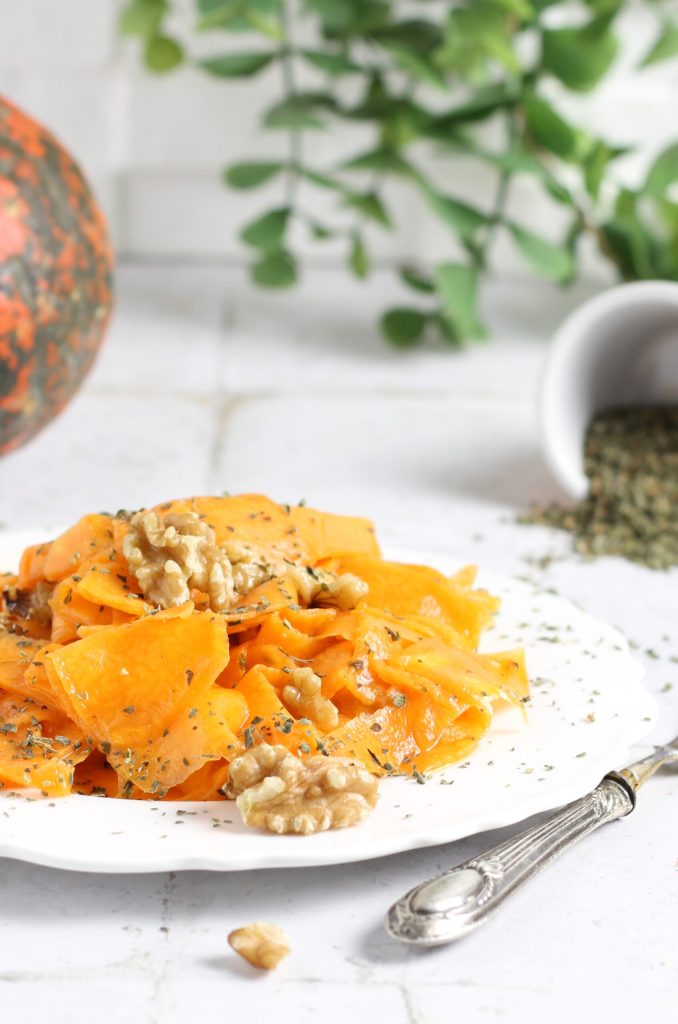 Raw Marinated Pumpkin Carpaccio