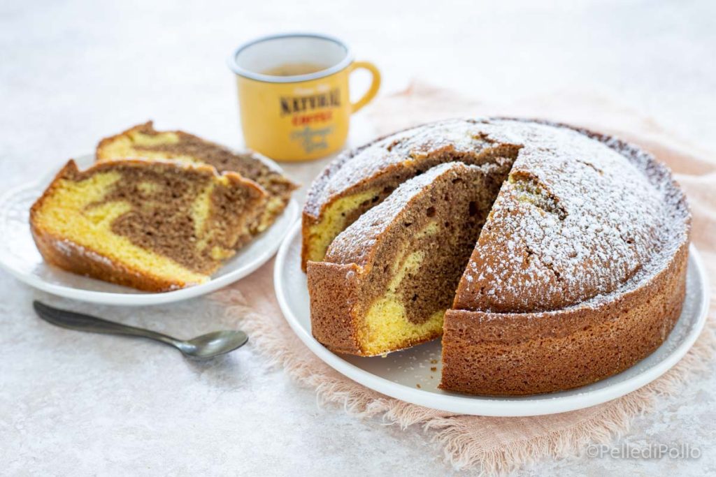 marbled cream coffee cake