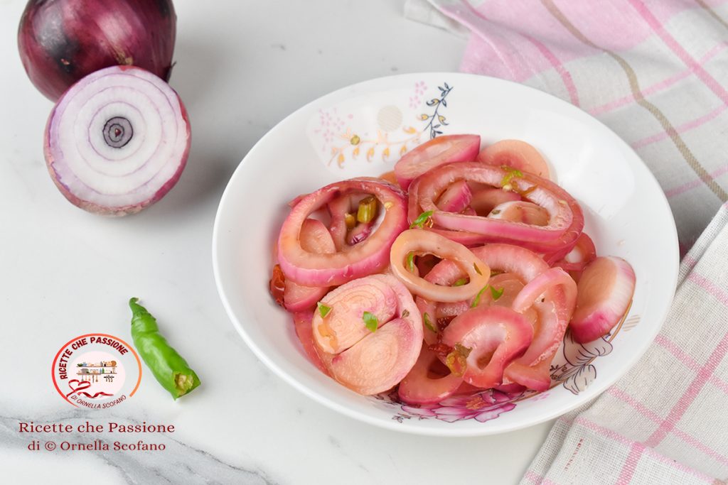 marinated red onion of Tropea recipe