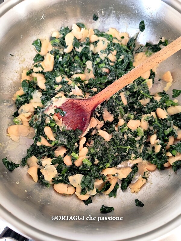 mash the cannellini beans for black kale and bread meatballs
