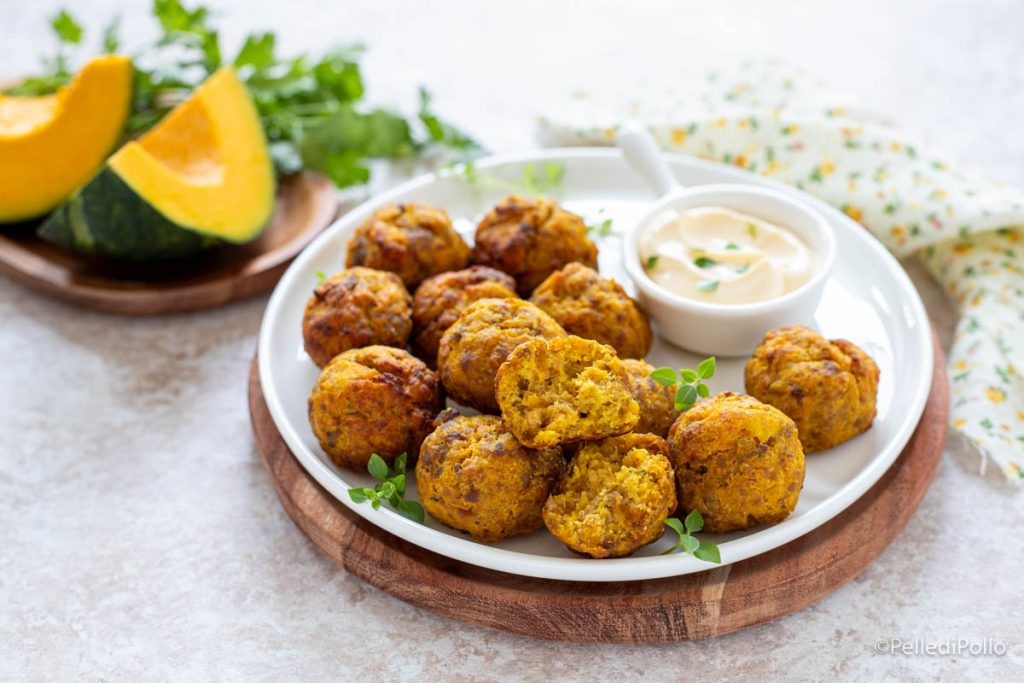 meat and pumpkin meatballs