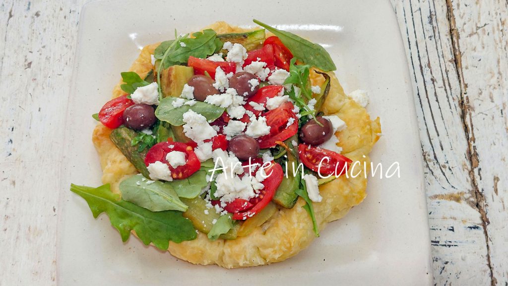 MEDITERRANEAN TART with easy and quick Puff Pastry
