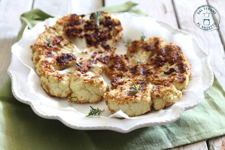 breaded cauliflower cooked in the microwave