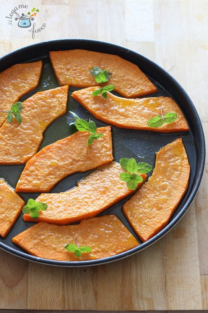 pumpkin slices cooked in microwave
