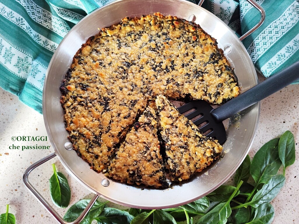 Crispy Millet and Spinach Bake