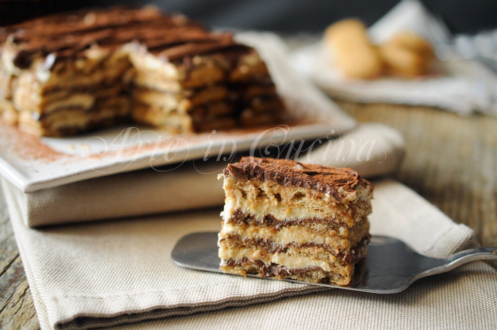 MOCHA and Nutella Cake with Pavesini