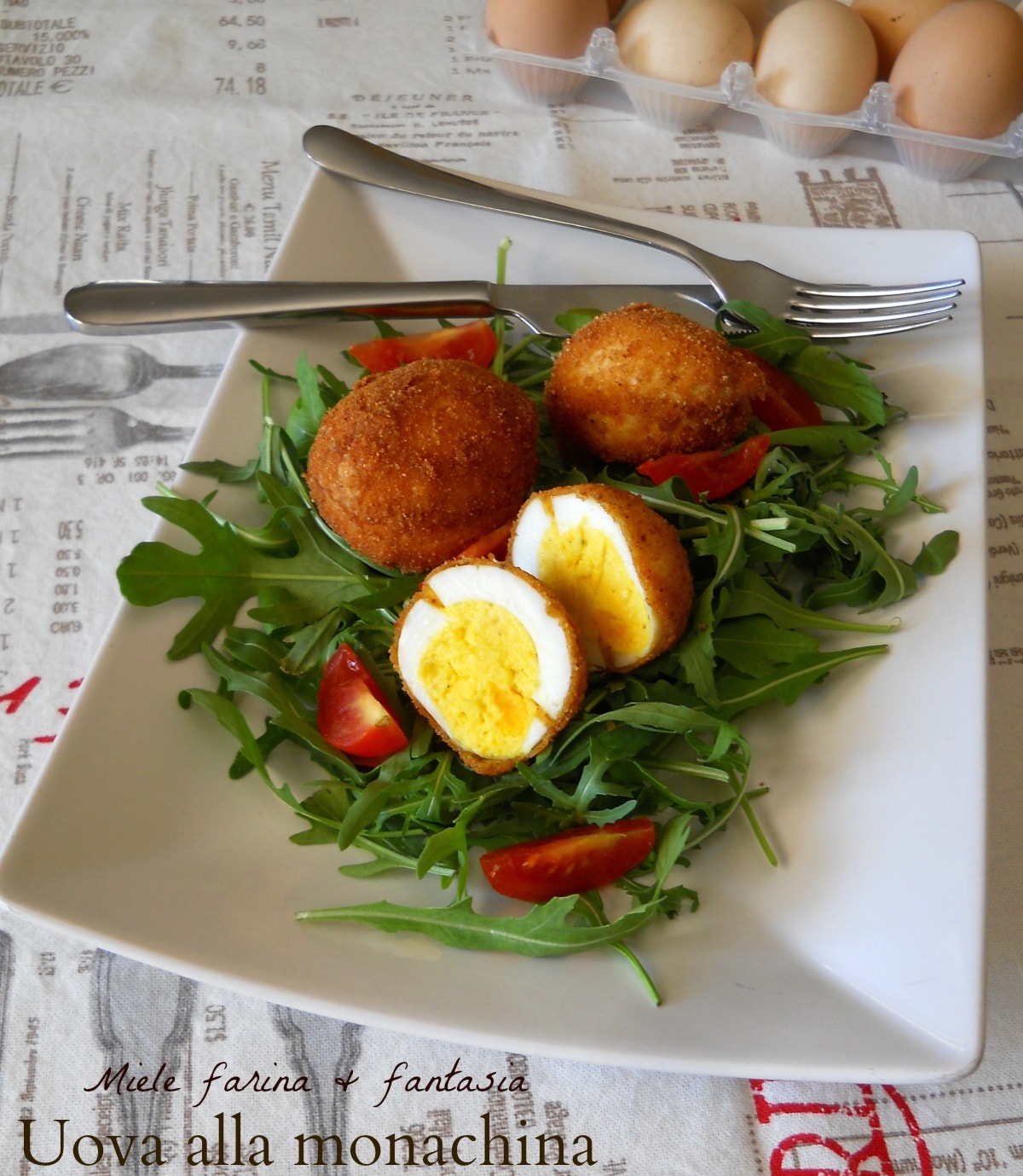 Monachina Eggs. Family Recipe