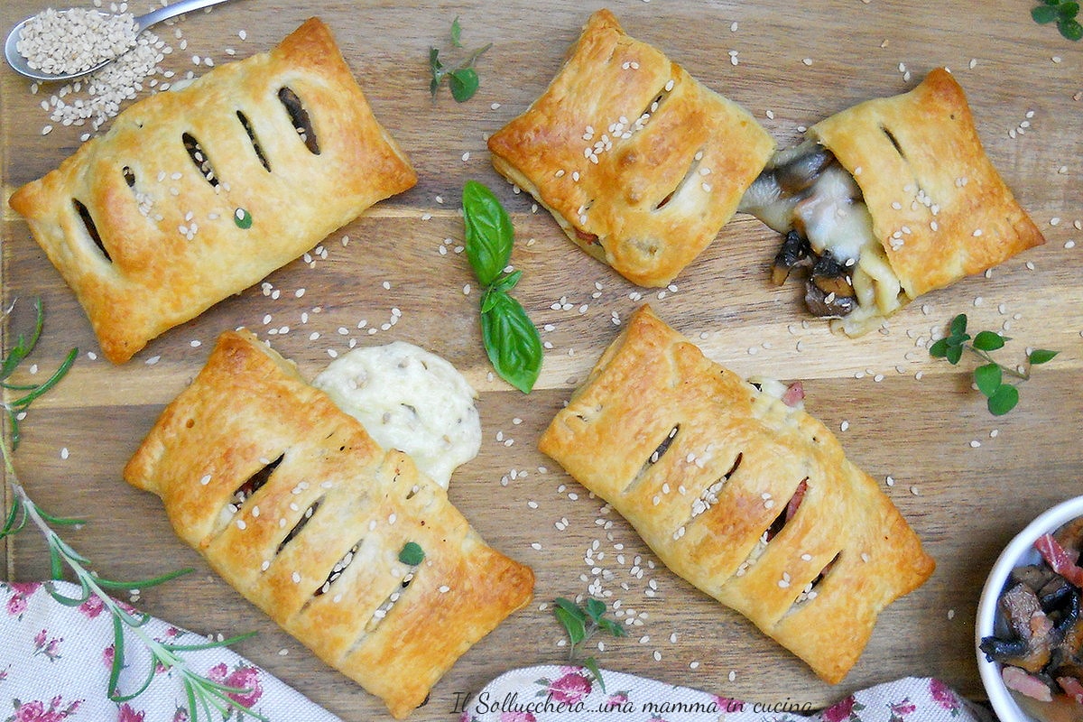 Mushroom Puff Pastry Pockets