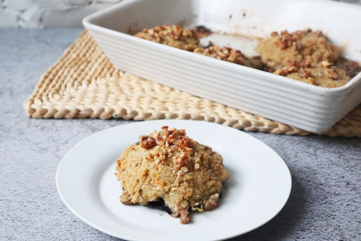 Tuna and Walnut Stuffed Portobello Mushrooms