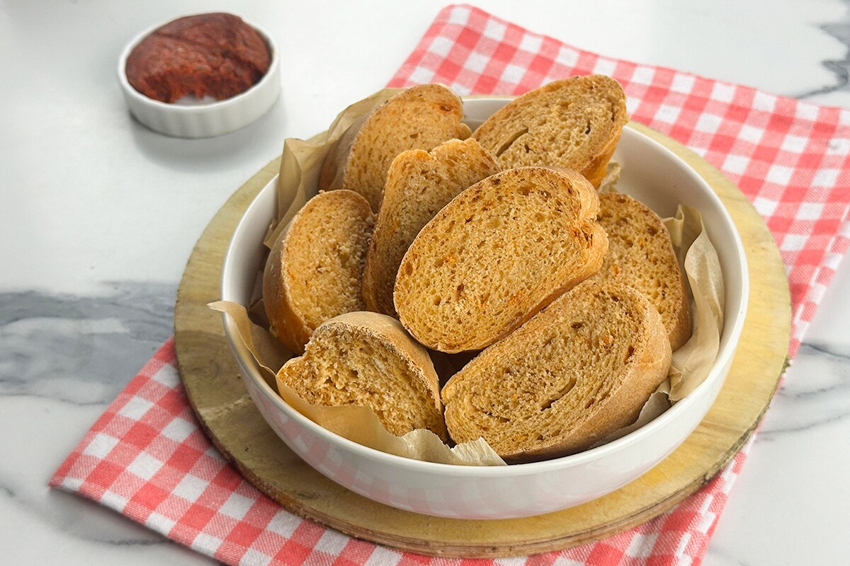 Easy and Quick Soft ‘Nduja Bread