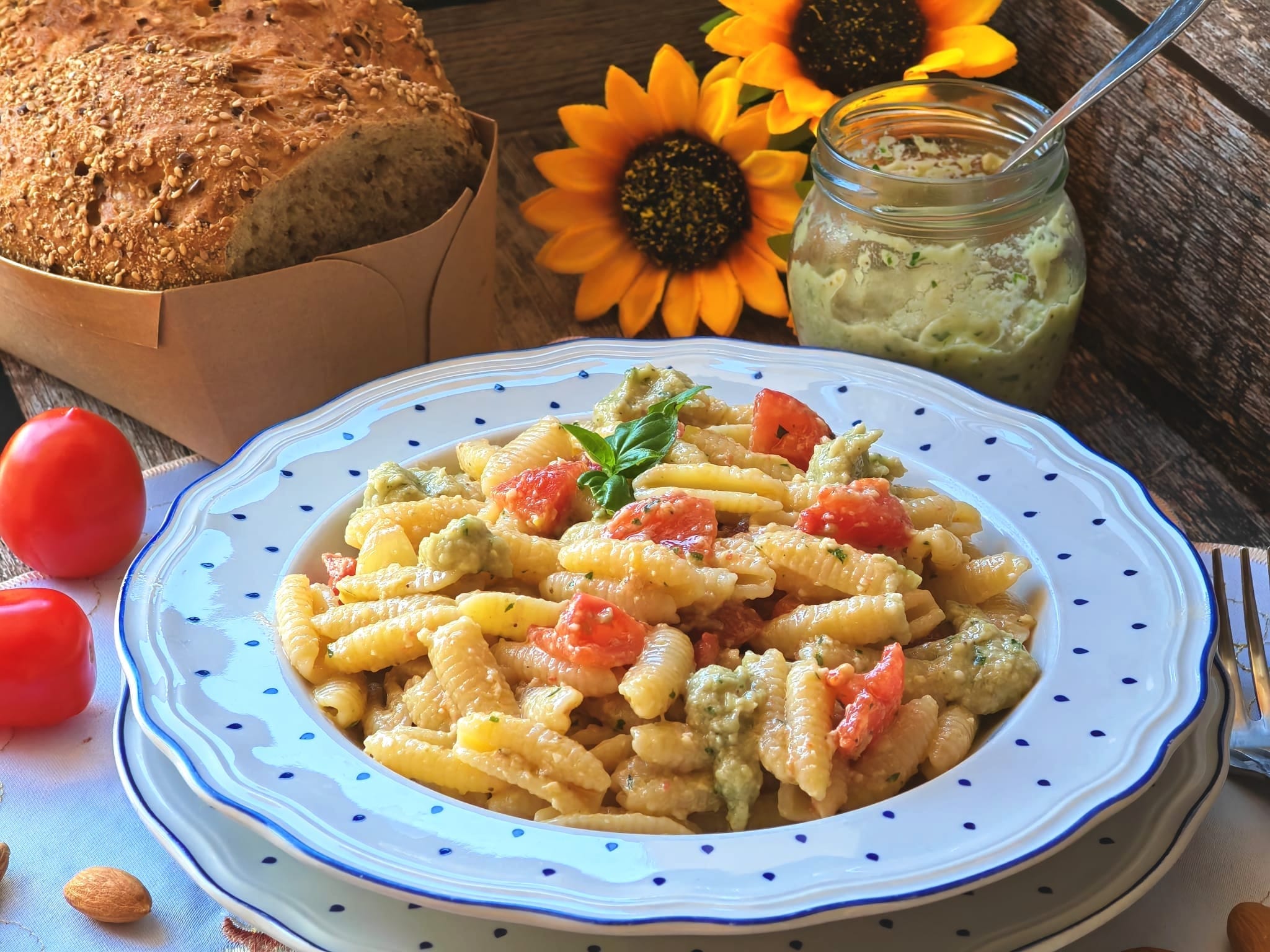 Pasta with Eggplant Pesto