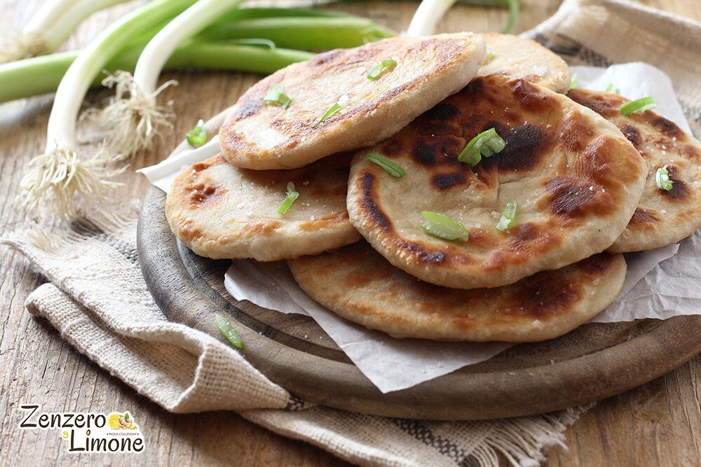 Onion Flatbreads in a Pan