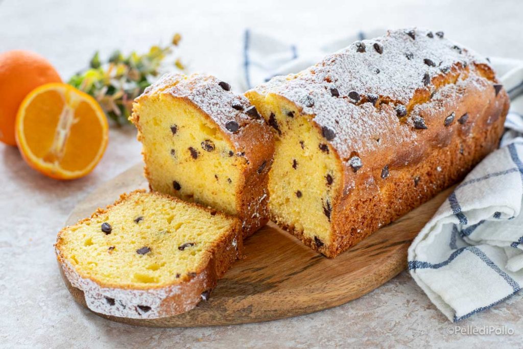 orange pound cake with chocolate chips