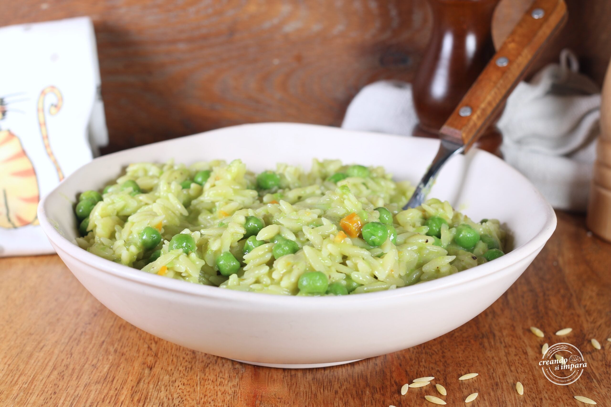 Orzo Pasta with Peas
