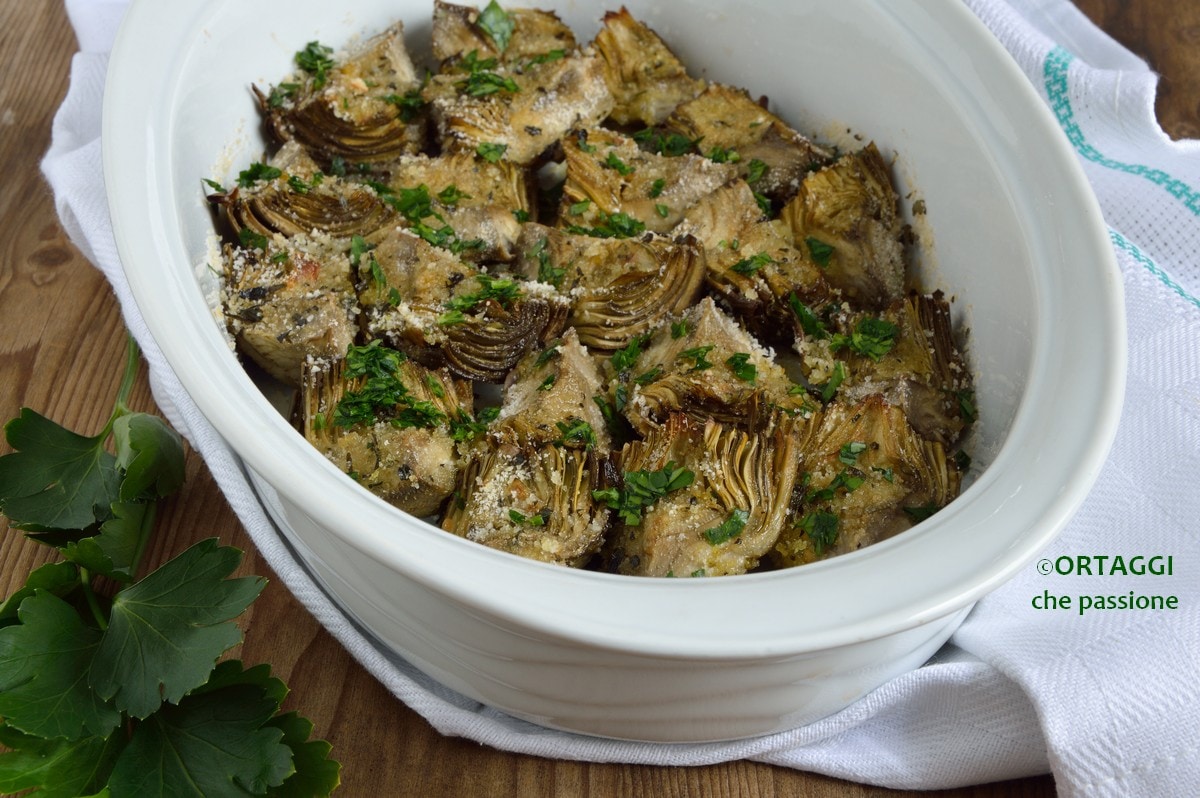 CRISPY and TENDER Baked Artichokes