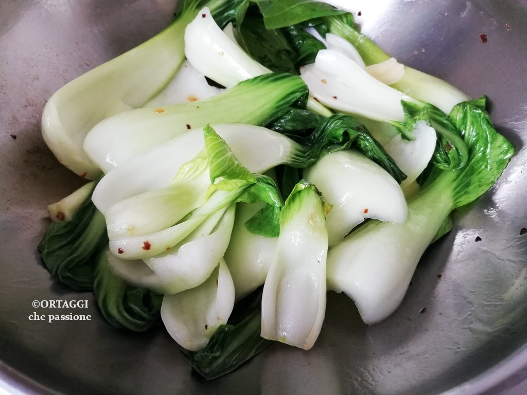 Pan-fried Pak Choi – without soy sauce