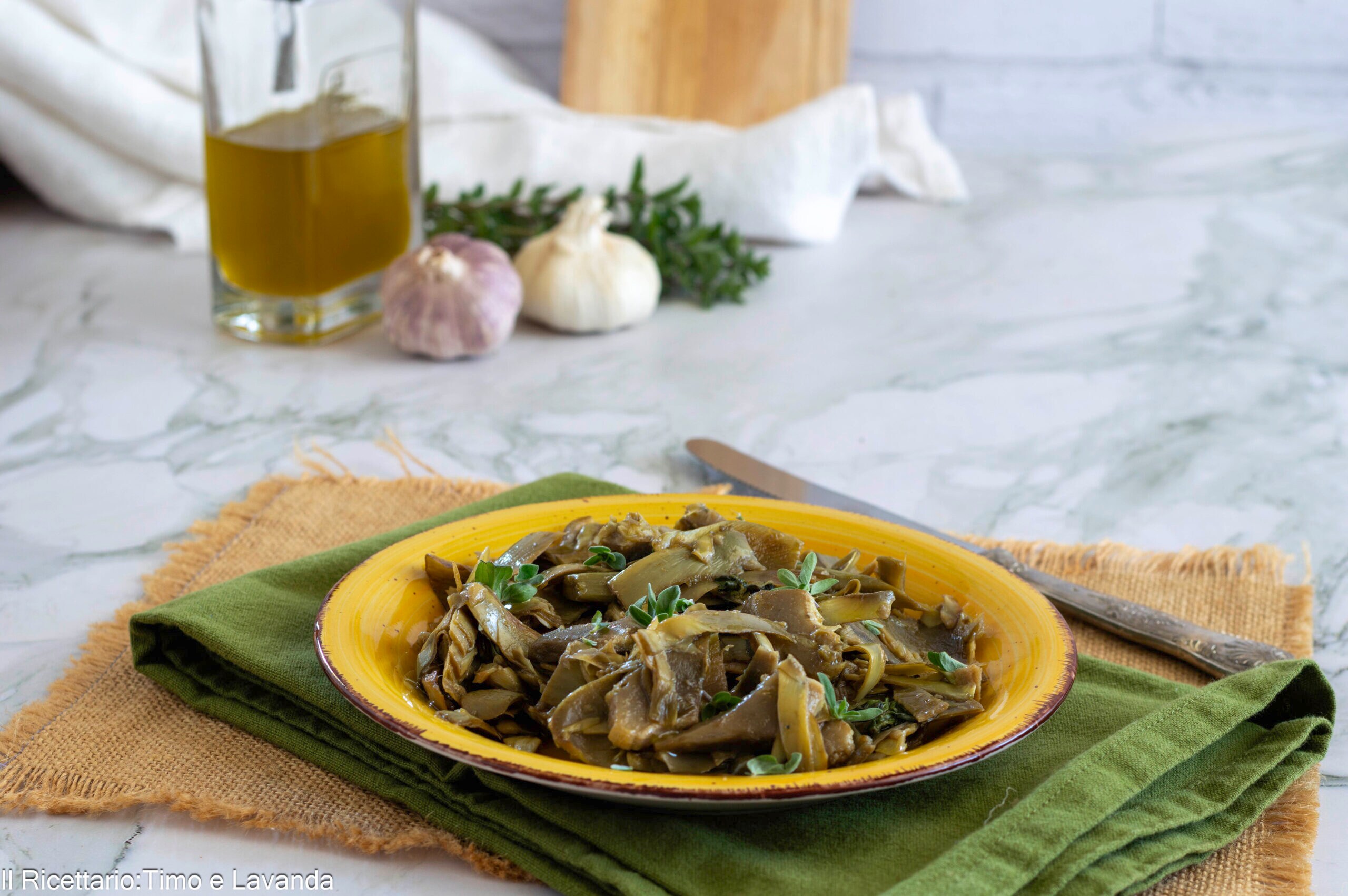 Pan-Fried Artichokes with Marjoram