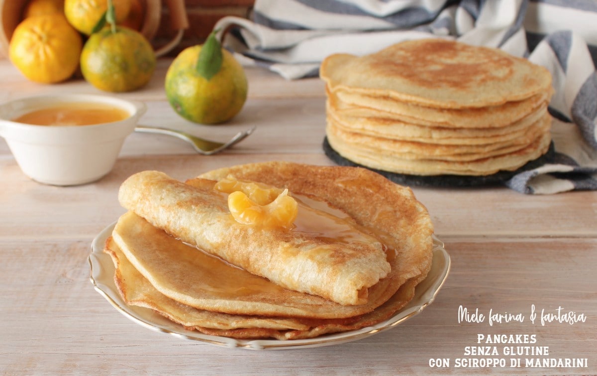 Gluten-Free Pancakes with Mandarin Syrup
