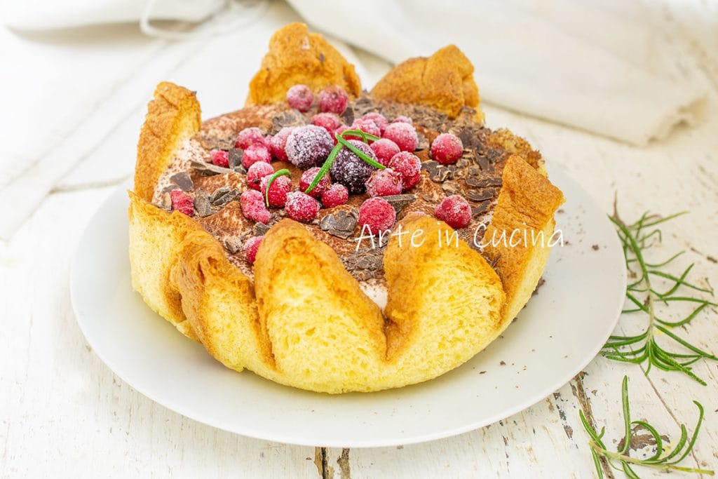 Pandoro chocolate paradise cake