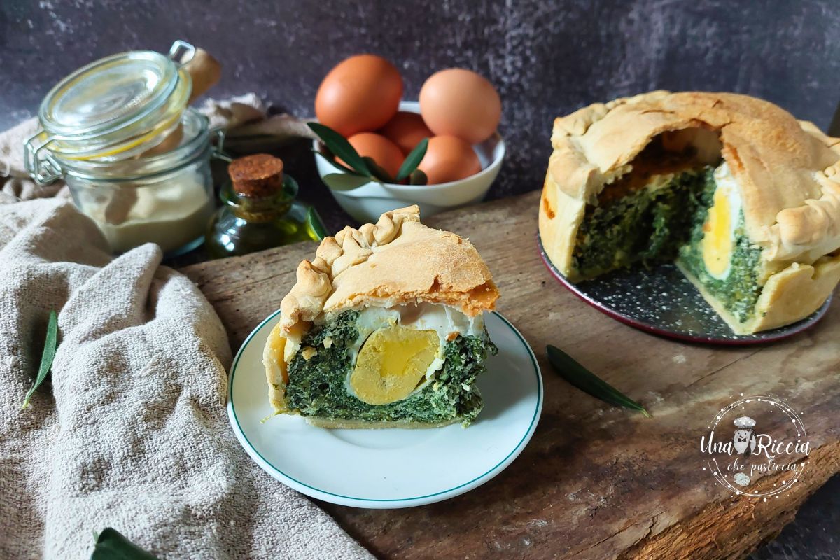 Pasqualina Pie (savory pie with ricotta and spinach)