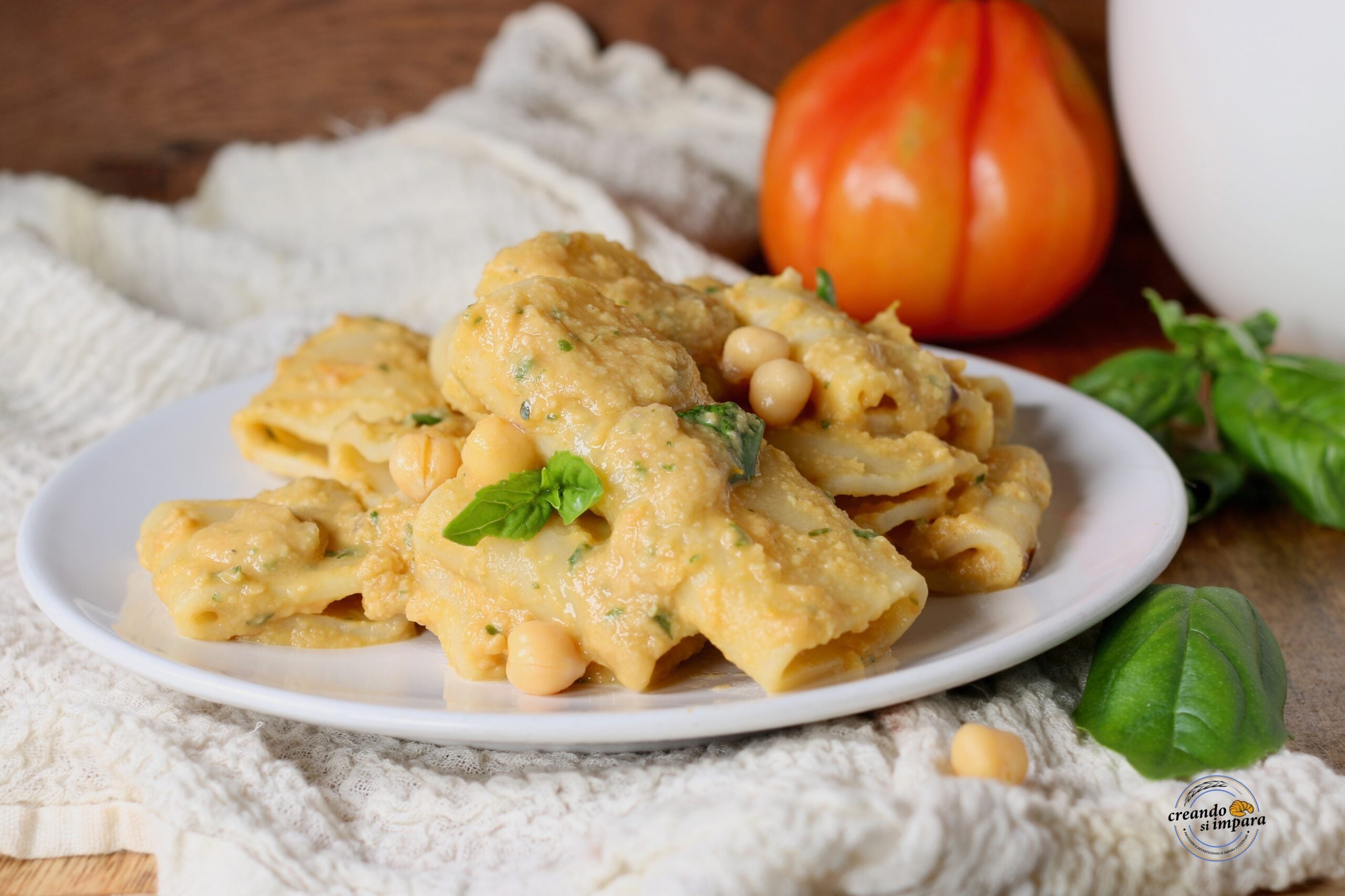 Pasta with Chickpea Cream