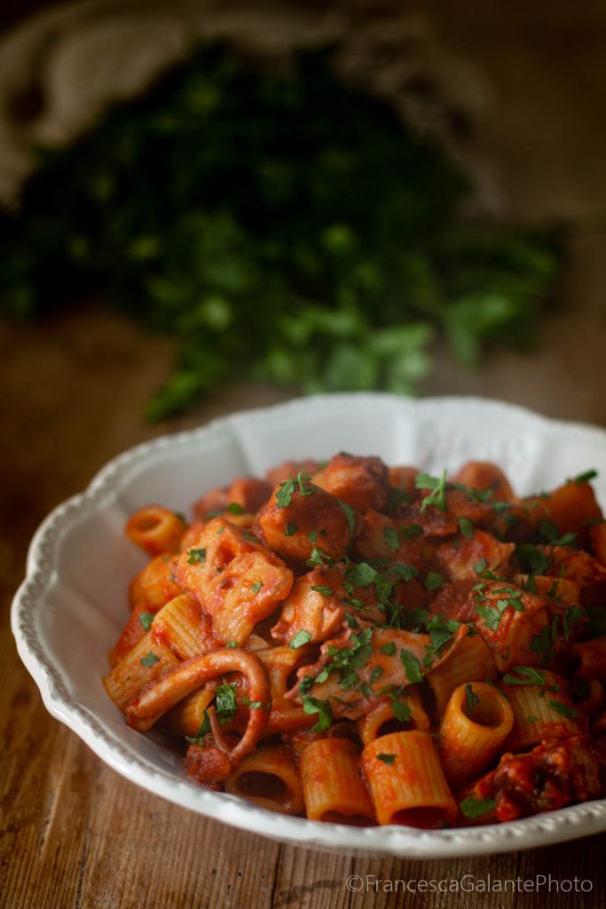 Pasta with Squid Tentacle Sauce