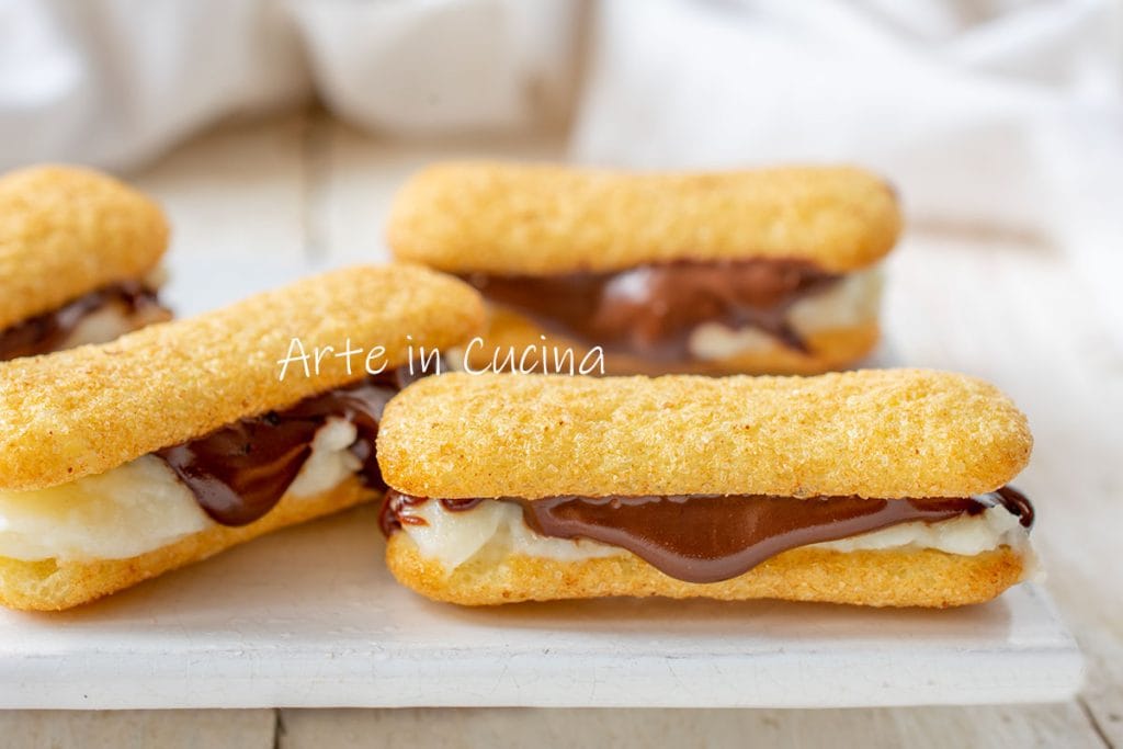 Pavesini with Nutella and Milk Cream