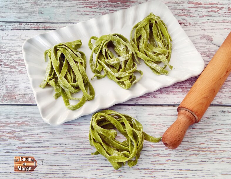 TAGLIATELLE WITH PEA FLOUR