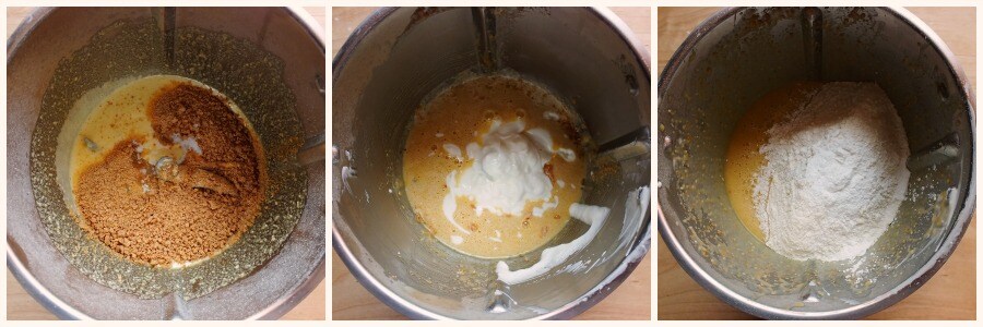 peach bundt cake - step 3
