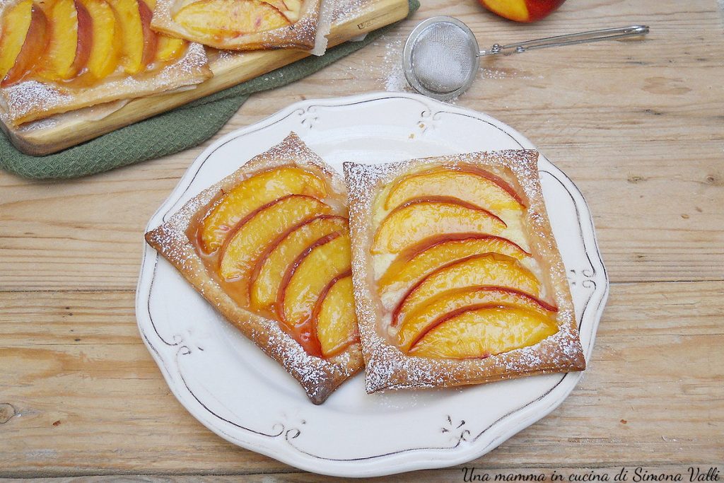 peach puff pastries horizontal