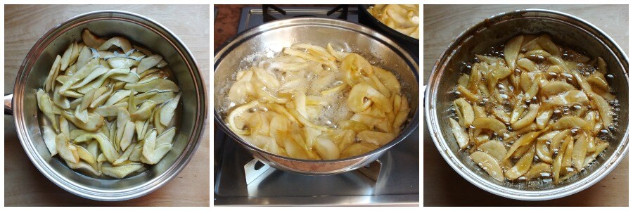 pear mustard - cooking
