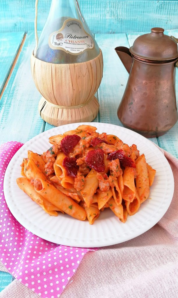 penne-with-sun-dried-tomato-cream-and-sausage