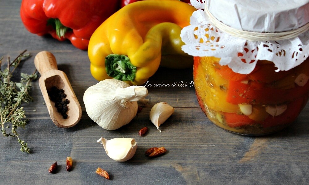 Peppers in oil
