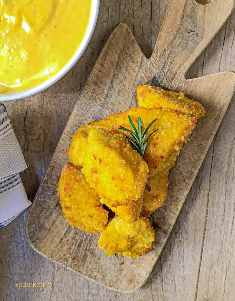 Air Fryer Breaded and Fried Chicken Bites,