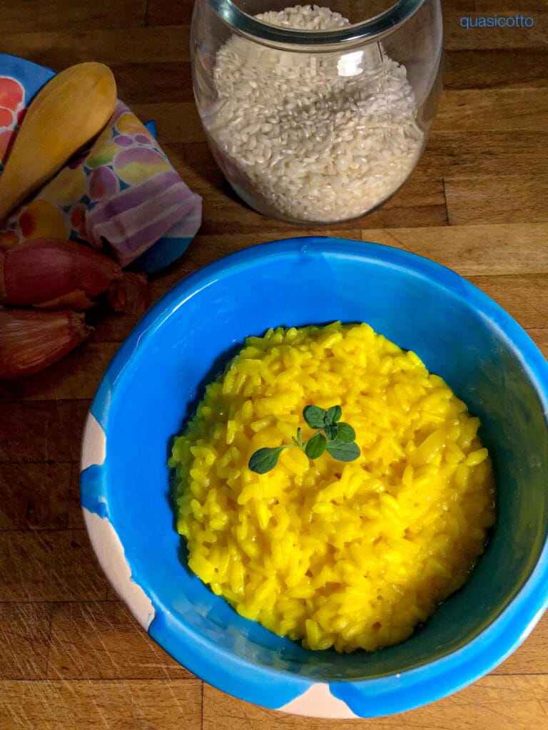 Saffron Risotto Cooked in an Electric Pressure Cooker