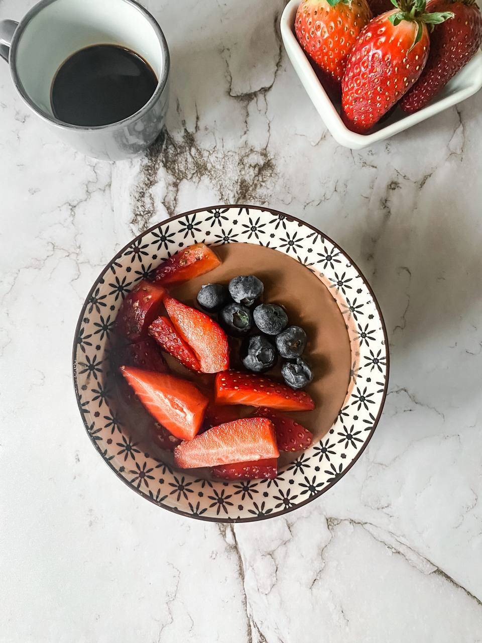 Cocoa pudding without butter