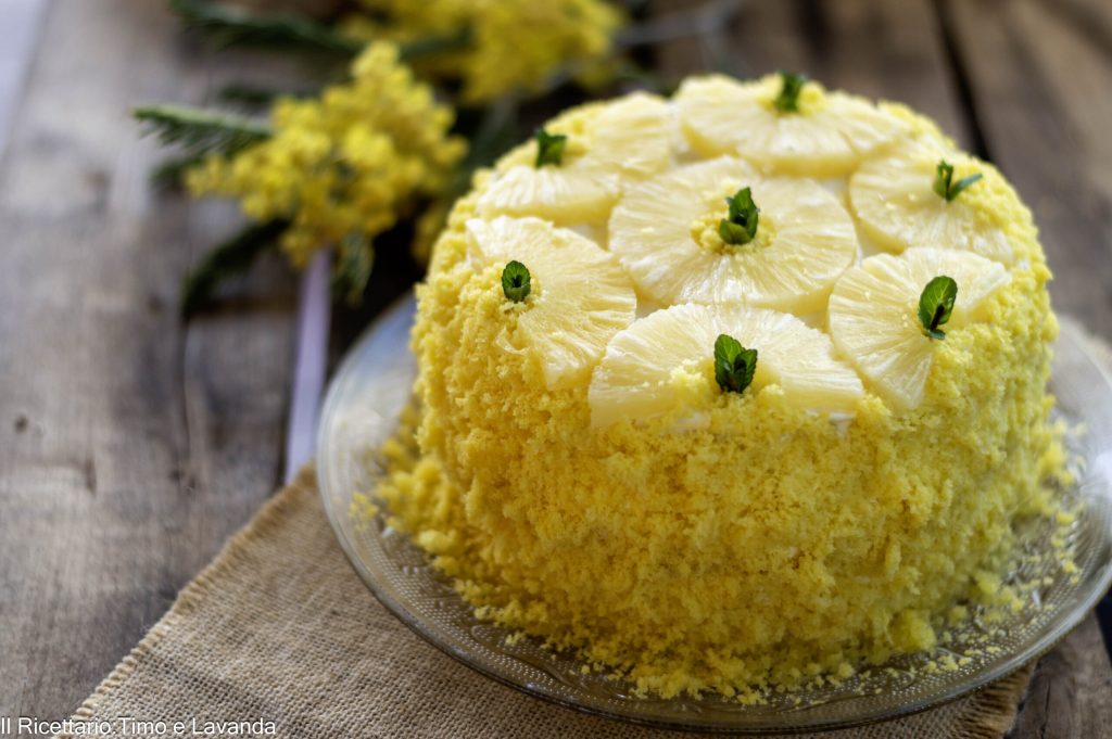 pineapple mimosa cake