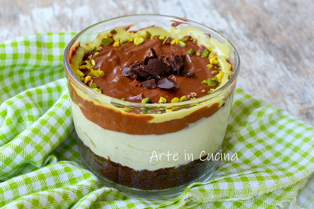 Pistachio Cremino Dessert in a Glass