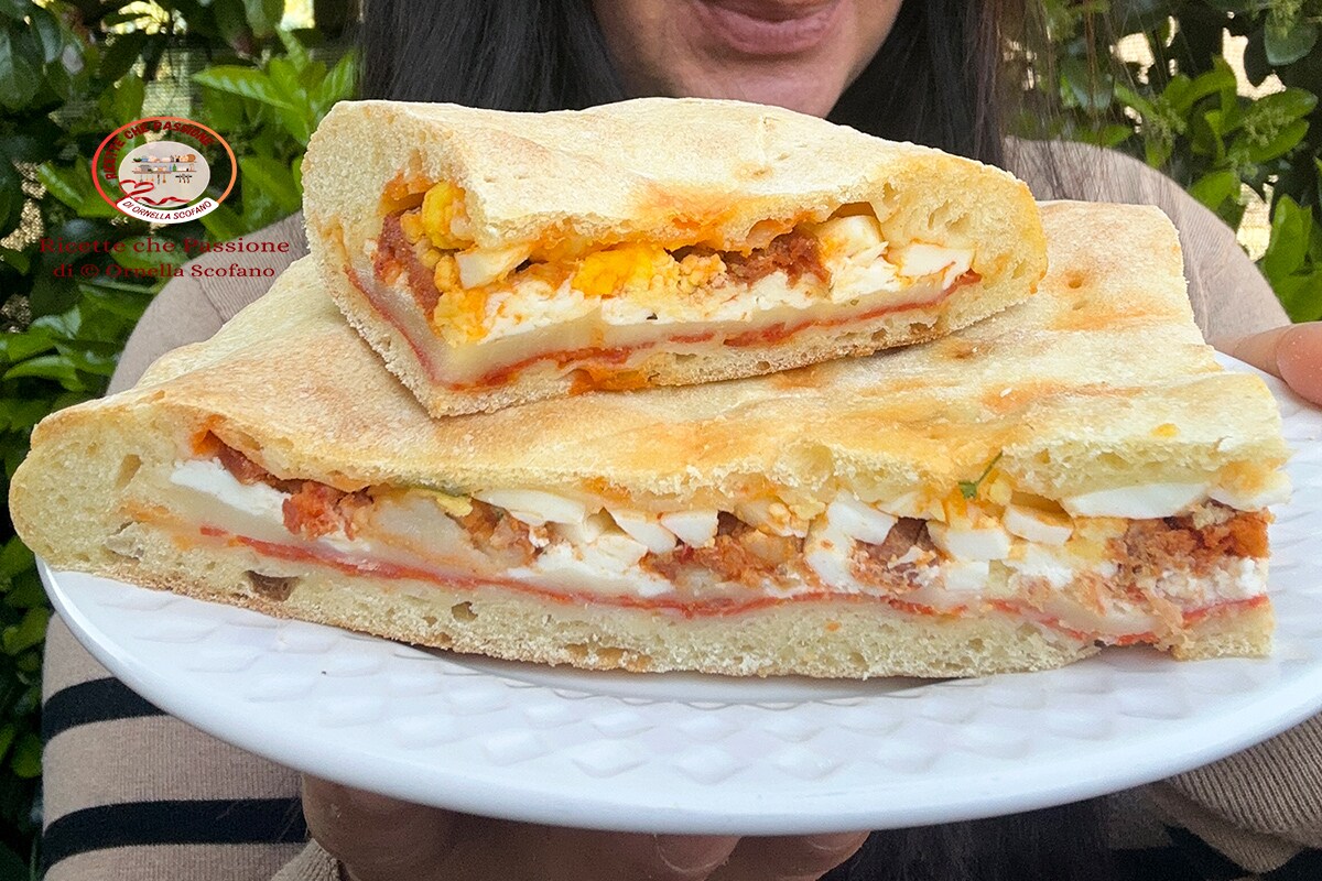 Calabrian Easter Pitta Chjina – Easter Filled Focaccia
