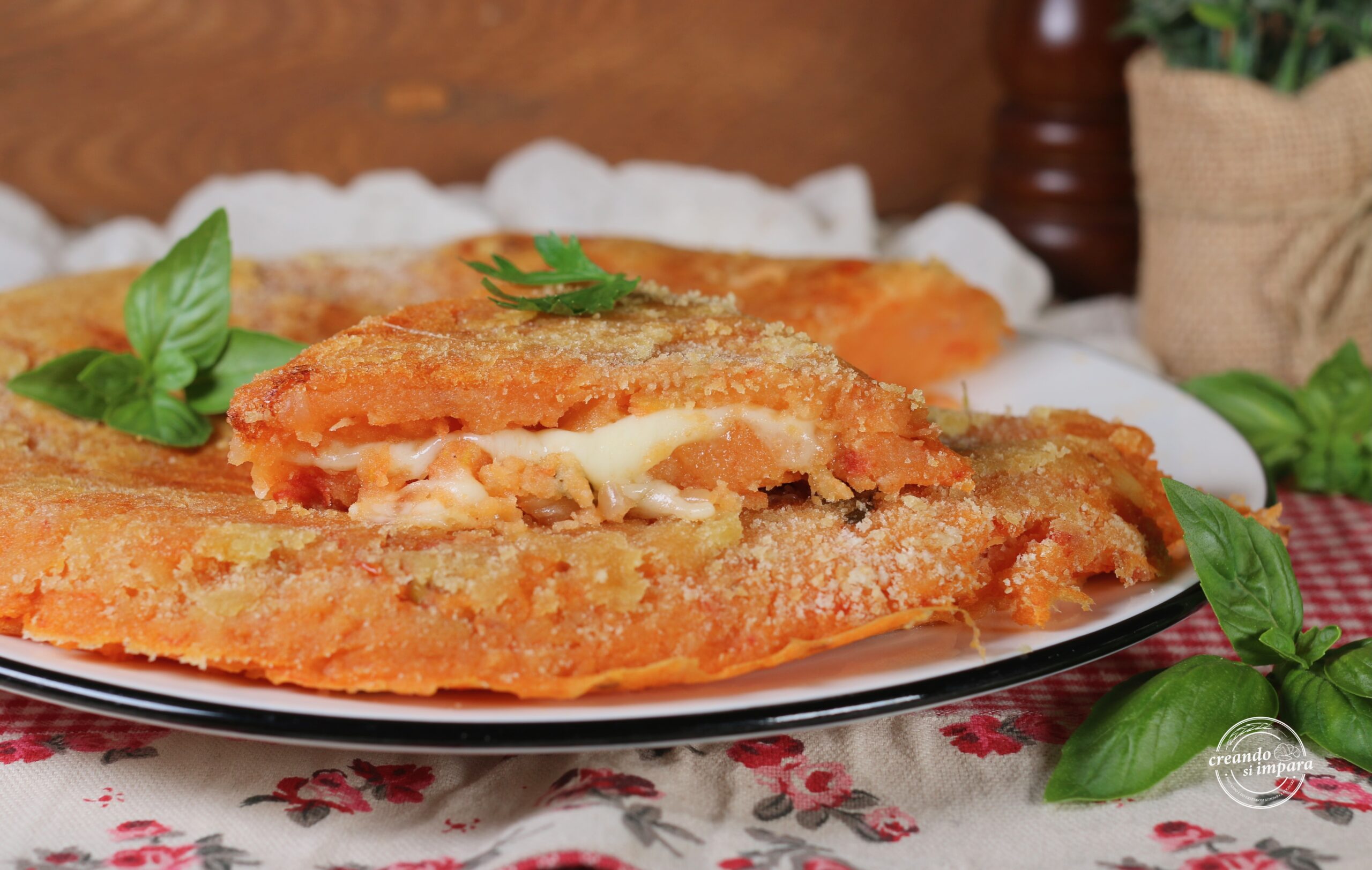 Potato Cake with Pizzaiola Style