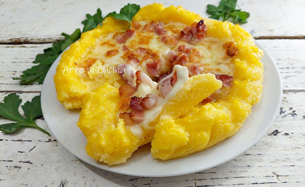 POLENTA, BACON, AND PROVOLONE TART