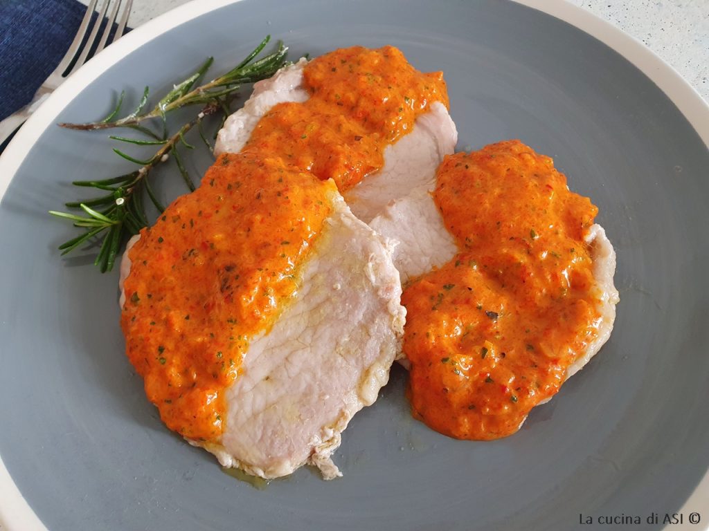 pork loin carpione pepper sauce