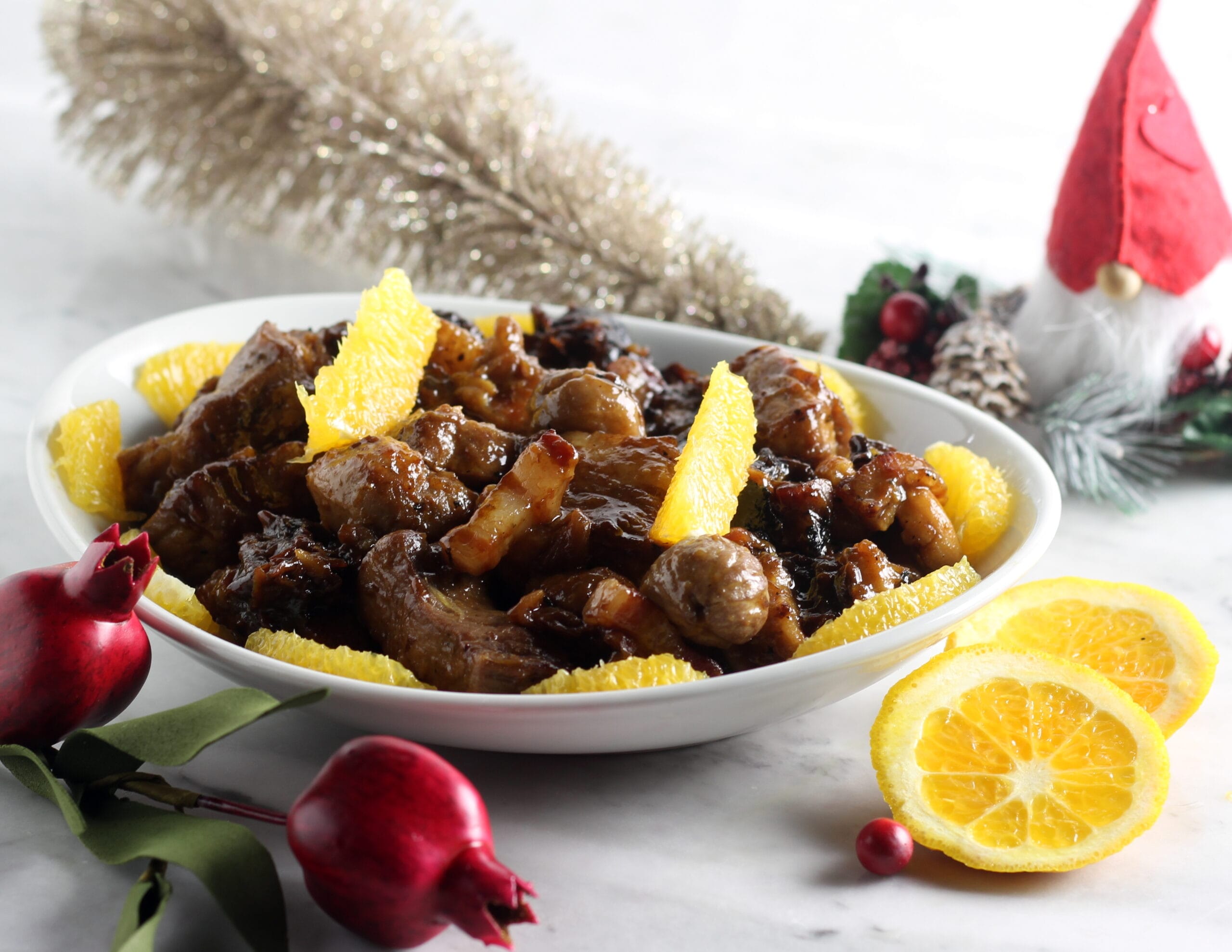 Pork Stew with Chestnuts and Prunes