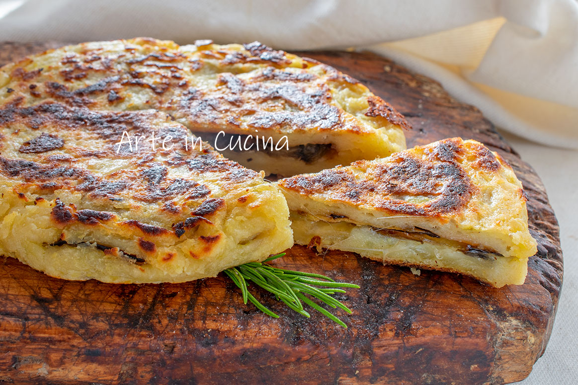 Eggplant Potato Cake in a Pan
