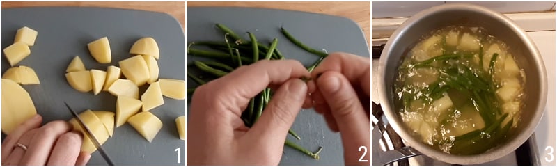 potato green bean smoked salmon salad summer recipe cold dish tasty healthy fast the chicco di mais 1 boil potatoes beans