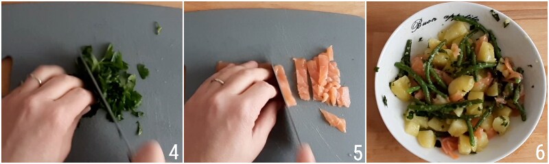 potato green bean smoked salmon salad summer recipe cold dish tasty healthy fast the chicco di mais 2 add salmon