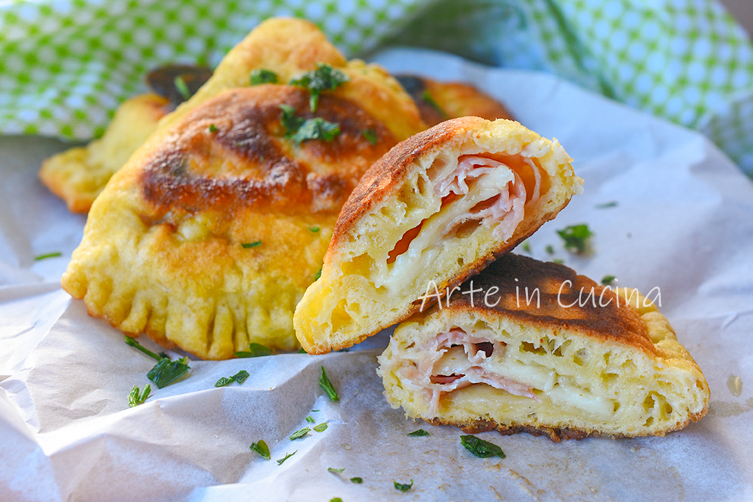 Potato Stuffed Panzerotti with Ham and Provolone